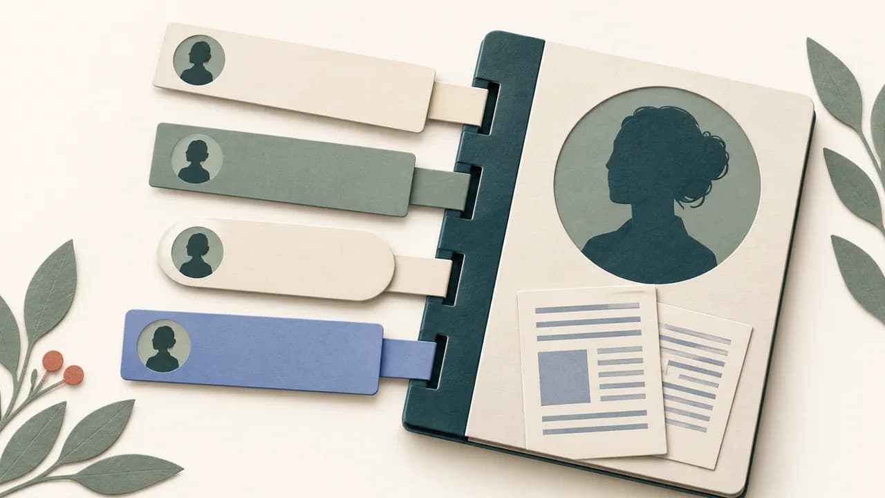 Diferentes formas do nome de uma pesquisadora convergem para um único registro acadêmico persistente.