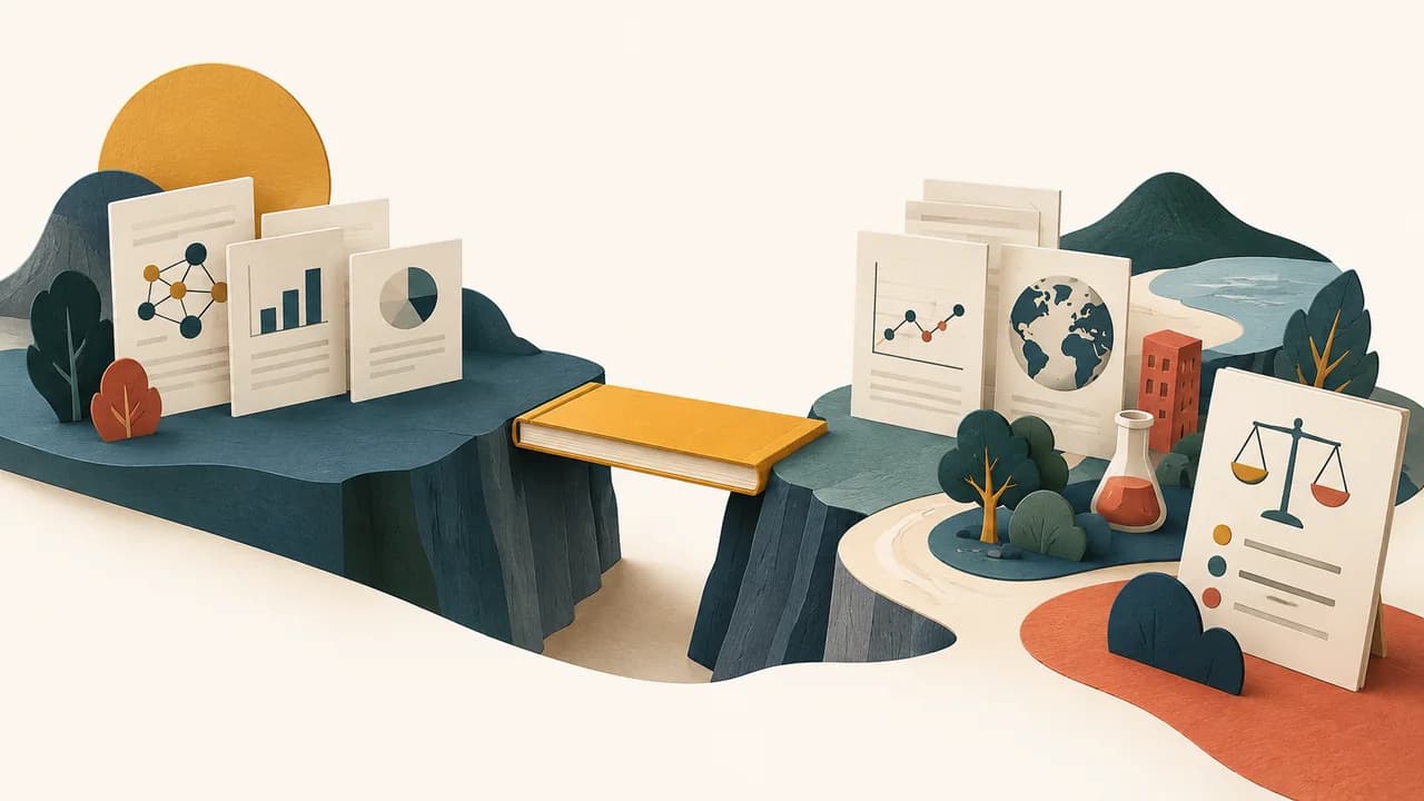 Uma lacuna entre materiais acadêmicos se conecta a consequências concretas e a uma contribuição proporcional