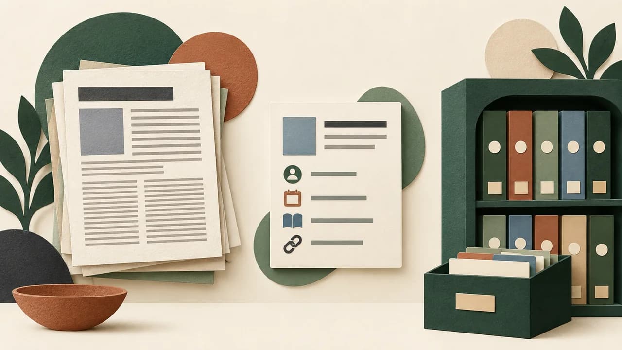 Página de publicação se transforma em um registro bibliográfico organizado