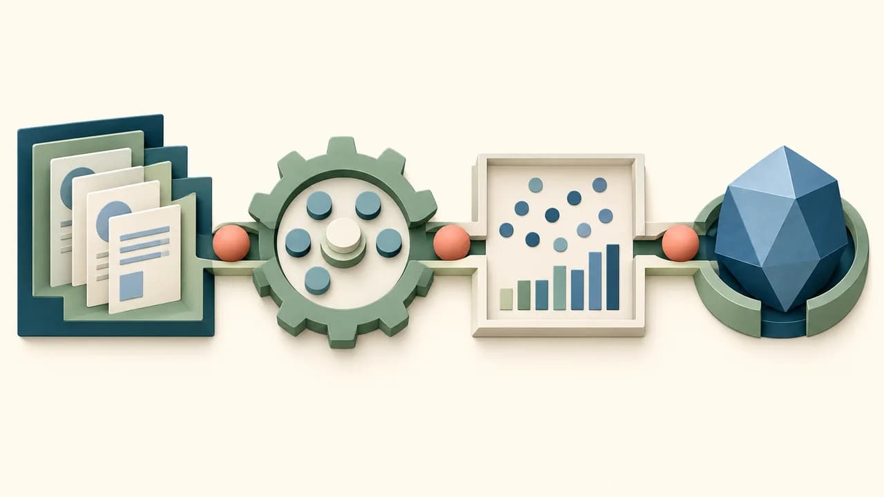 Uma pergunta percorre quatro seções encadernadas e reaparece como interpretação sustentada